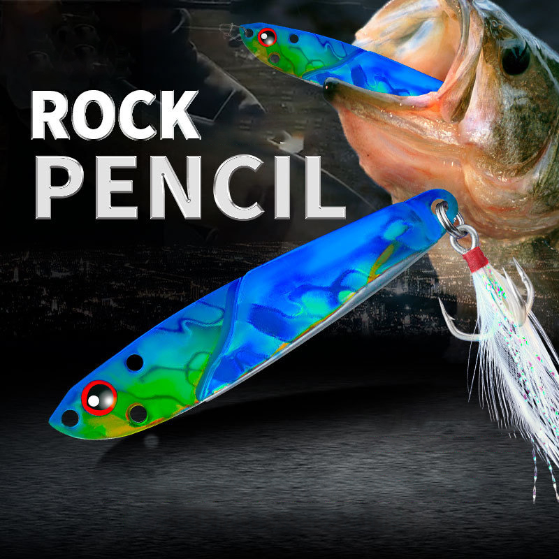 Fishing Lure Spoon - 1 Adet Metal Jig 3D Balık