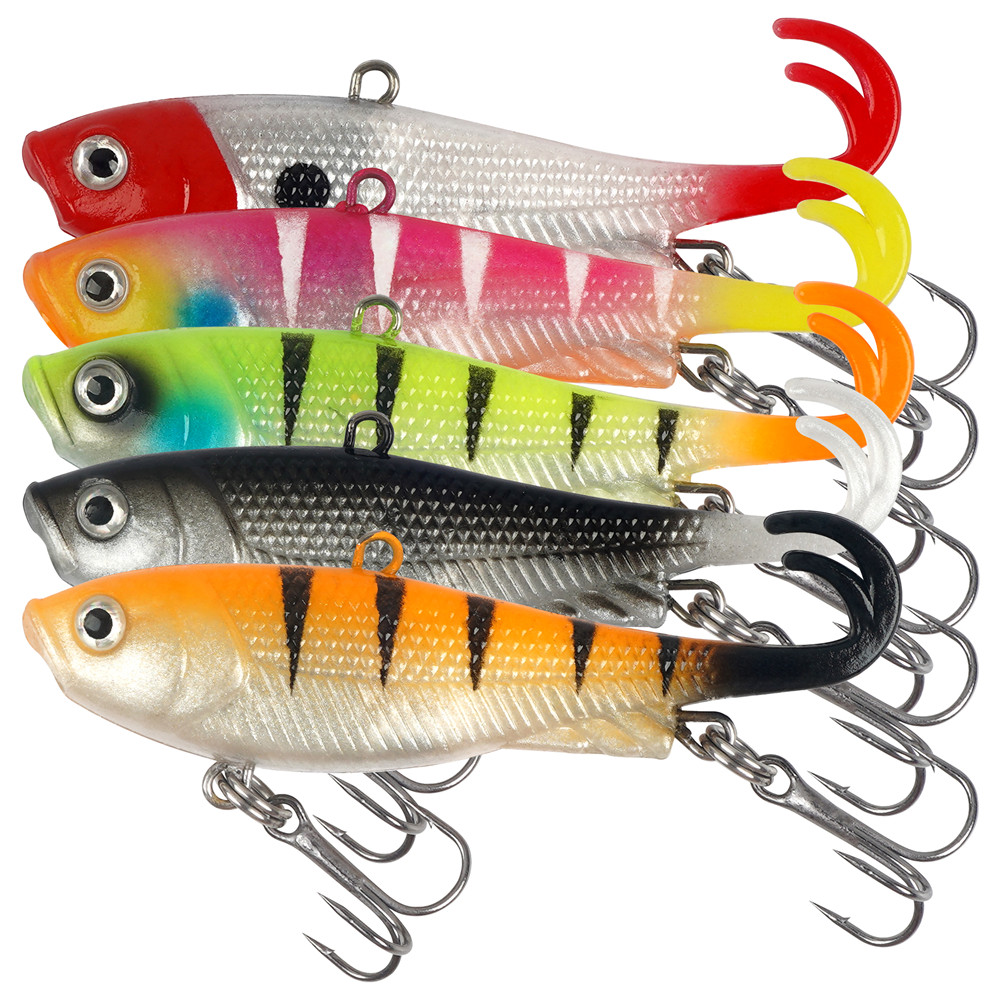 Fishing Lure Swimbait - 5 Adet Önceden Hazırlanmış Jig Başlı