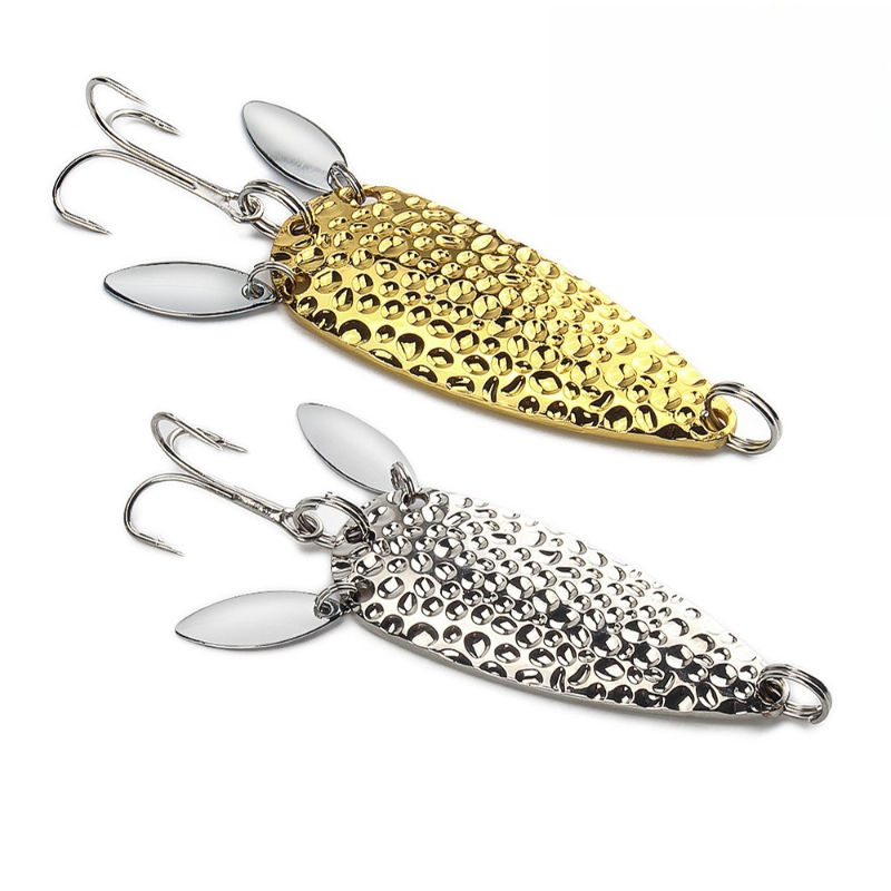 Fishing Lure Spoon - 1 adet Metal Kaşık Spinnerbait Çift