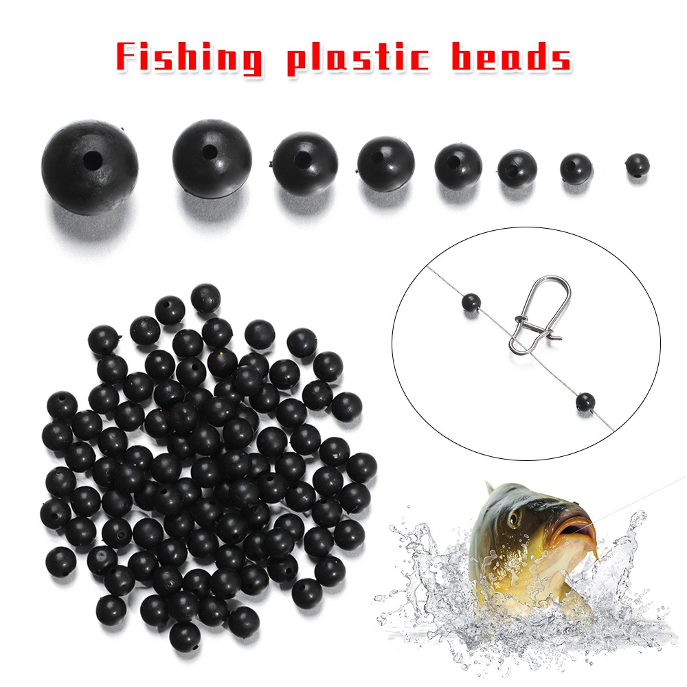 100 adet/grup balıkçılık boncu - Fishing Lure Soft Plastic incelemesi ve fiyatı