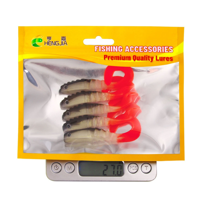 5 adet 8cm Spiral Kuyruklu Yum - Fishing Lure Soft Plastic incelemesi ve fiyatı