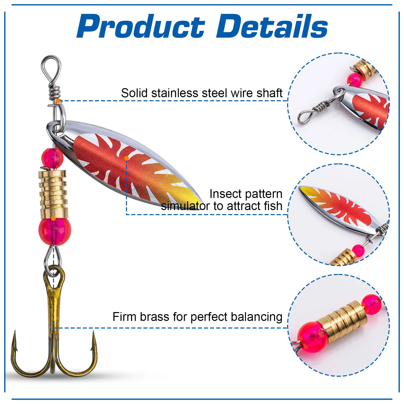 Goture 16 adet/kutu Spinner Ka - Fishing Lure Spoon incelemesi ve fiyatı