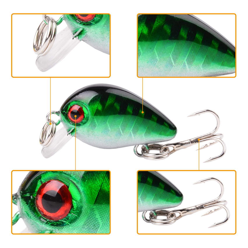 30mm 2g çılgın wobbler Mini To - Fishing Lure Topwater incelemesi ve fiyatı